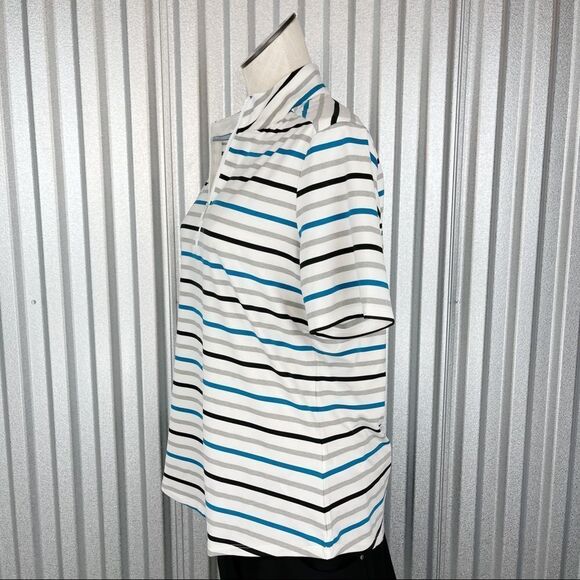 ADIDAS Ultimate365 Stripe Golf Polo - Picture 5 of 12